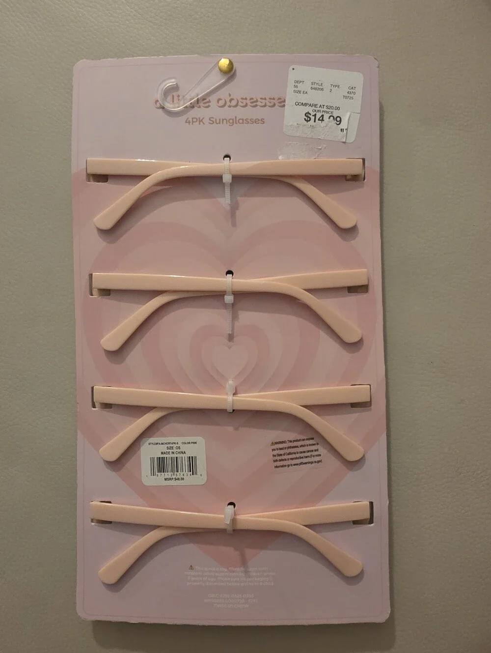 NWT - 4 Pink Sunnies
